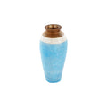 Handcrafted Blue and Brown Ceramic Vase - Decorative Home Accent**
