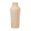 Elegant Beige Ceramic Vase - Tall and Slim Decorative Planter**