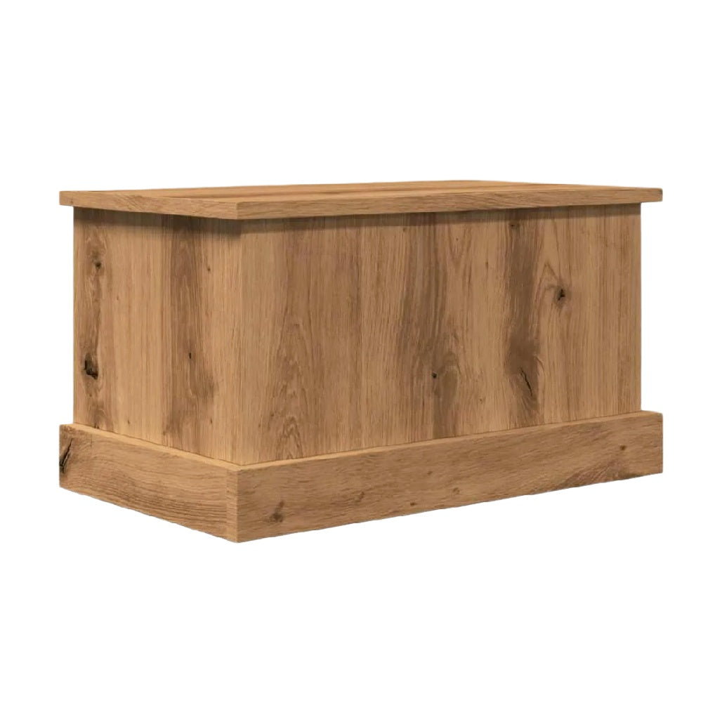 Solid Wood Storage Chest with Rustic Finish